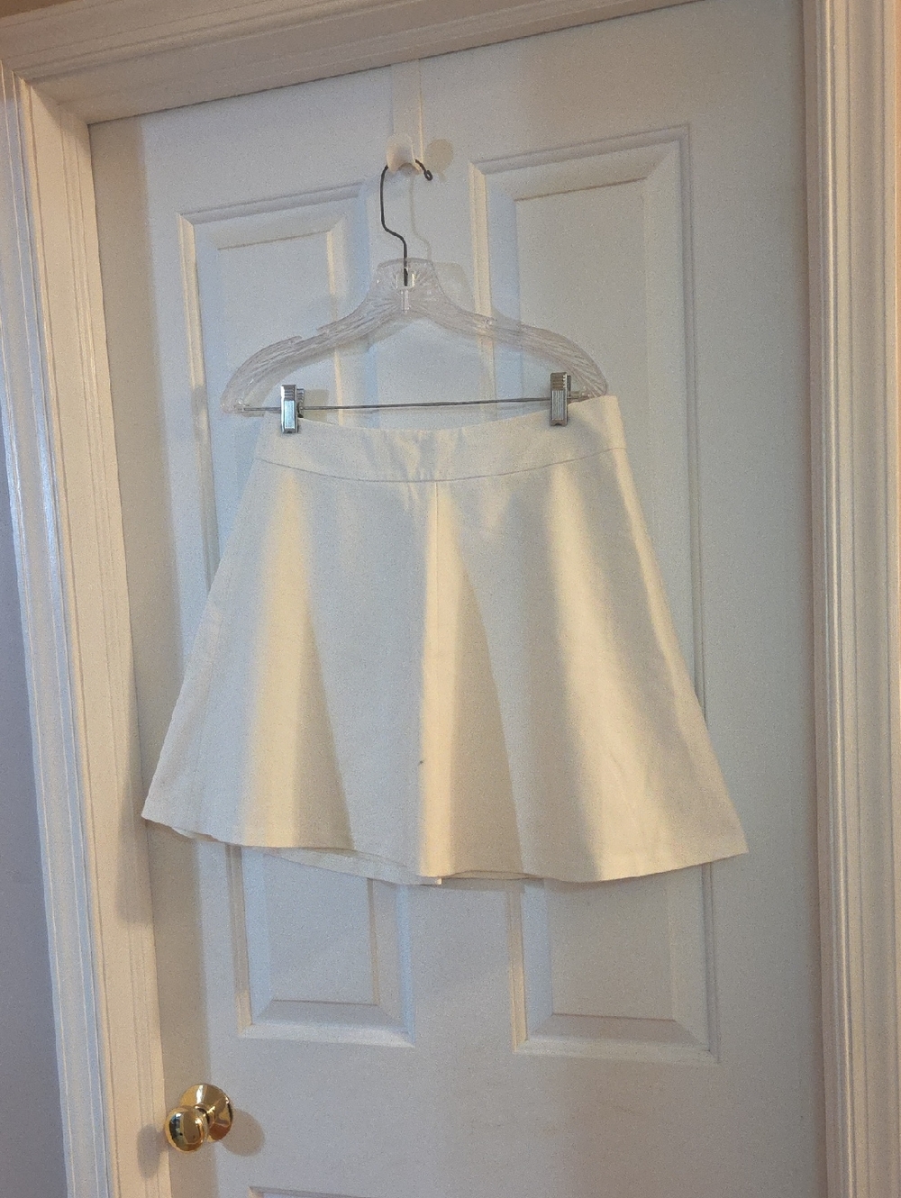Banana Republic Light Ivory A-Line Women's Skirt 6
